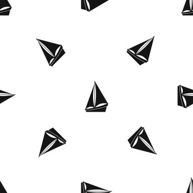 Küçük yat desen sorunsuz siyah