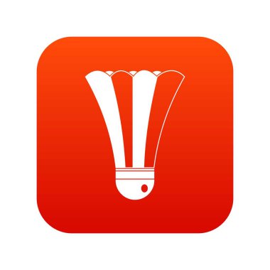 Siyah ve beyaz raketle simgesi dijital kırmızı