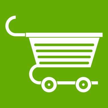 Alışveriş arabası simgesi yeşil
