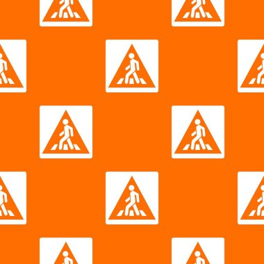 Yaya yol işaret Dikişsiz desen