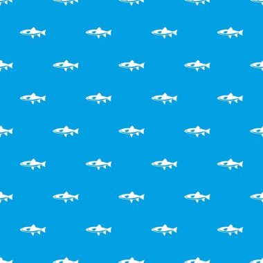 Kesintisiz mavi balık desen