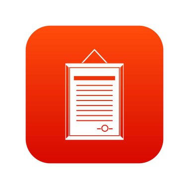 Regülasyonun simgesi dijital kırmızı