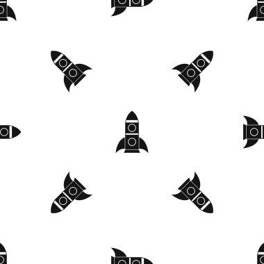 Roket desen sorunsuz siyah