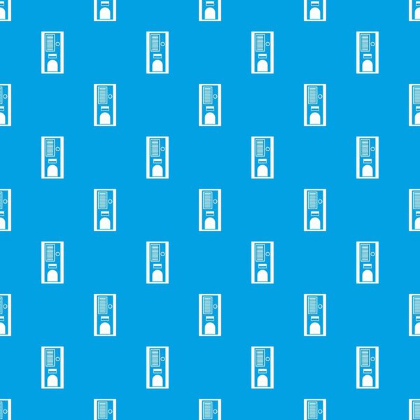 Coffee vending machine pattern seamless blue