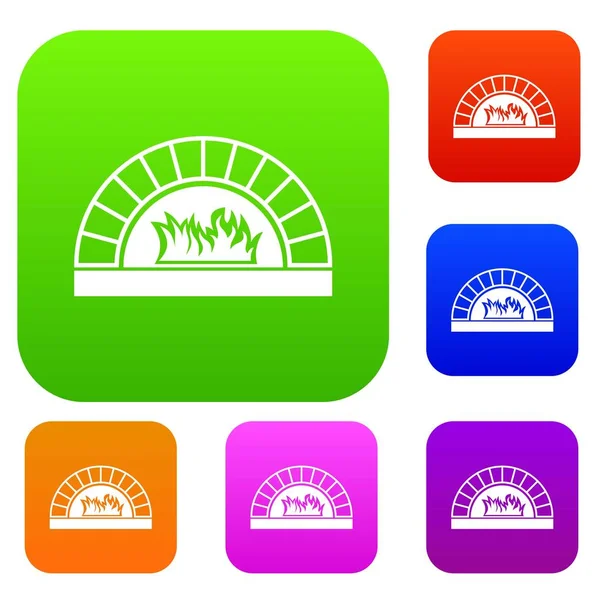 Pizza Fırını ateşle koleksiyonu ayarla