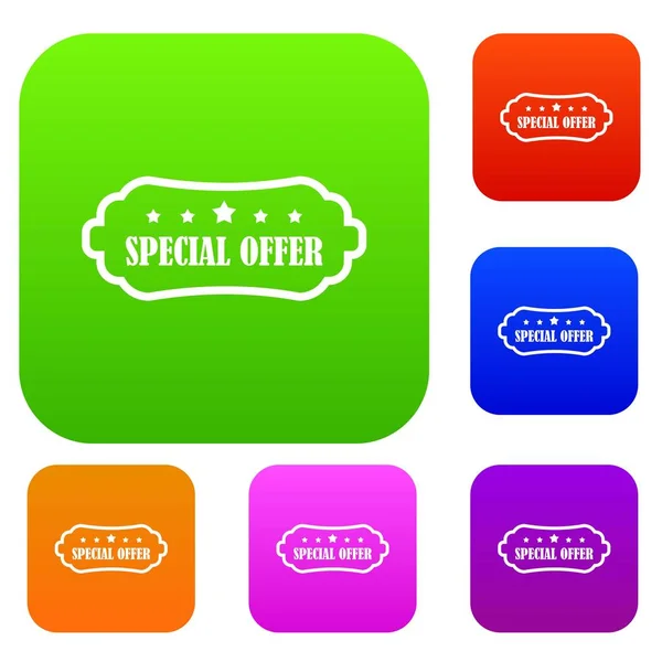 Special offer label set collection — Stock Vector