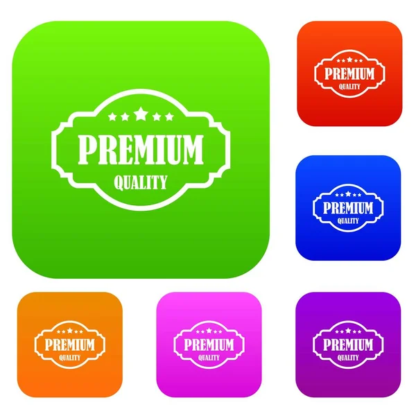 Certifikát kvality Premium sada kolekce — Stockový vektor