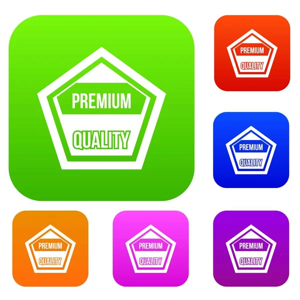 Ensemble de label de qualité Premium collection — Image vectorielle