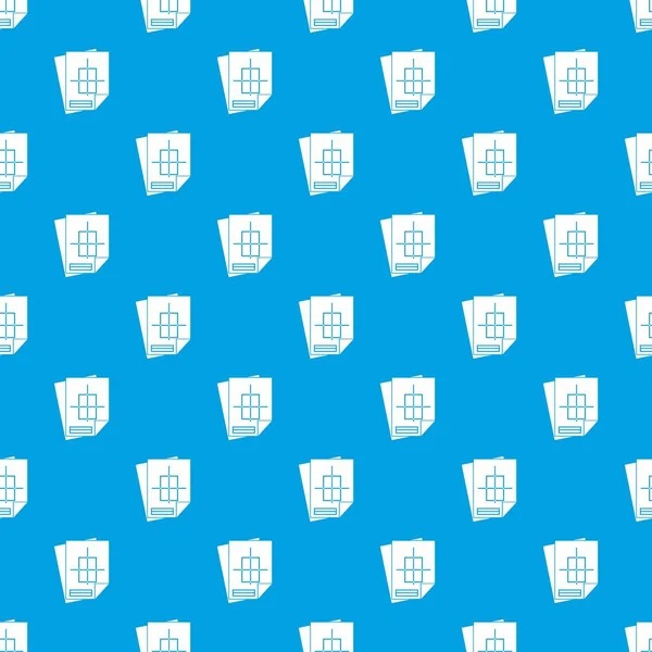 Ev inşaat proje desen kesintisiz mavi