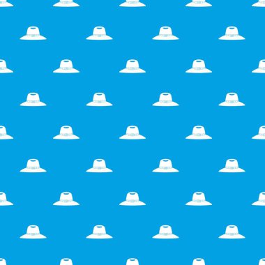 Şapka desen kesintisiz mavi