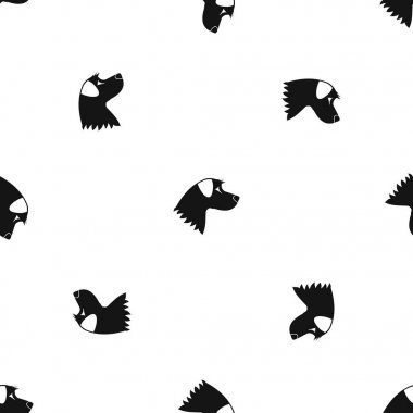 Köpek desen sorunsuz siyah