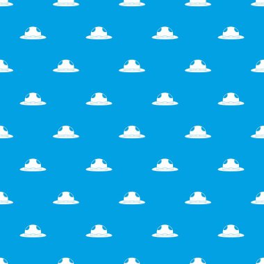 Yaz şapka desen kesintisiz mavi