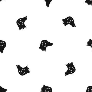 Dachshund Köpek desen sorunsuz siyah