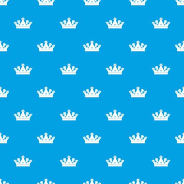 Royal crown desen kesintisiz mavi