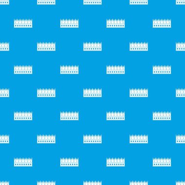 Regal taç desen kesintisiz mavi