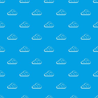 Yağmurlu bulut deseni kesintisiz mavi