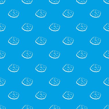 Yuvarlak bulut deseni kesintisiz mavi