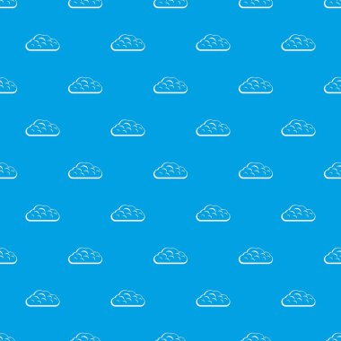 Kış bulut deseni kesintisiz mavi
