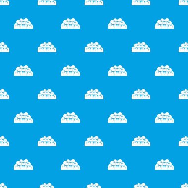 Şelale desen kesintisiz mavi