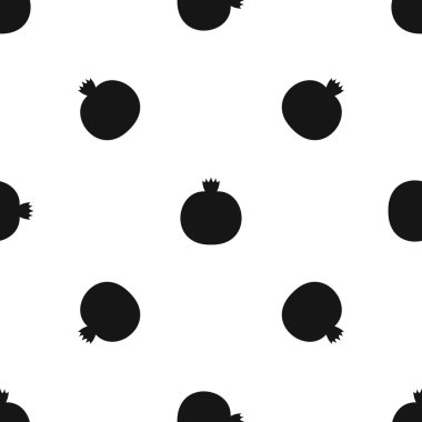 Olgun nar desen sorunsuz siyah