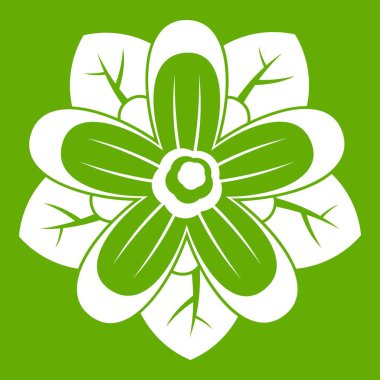 Çiçek simgesi yeşil