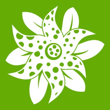 Çiçek simgesi yeşil