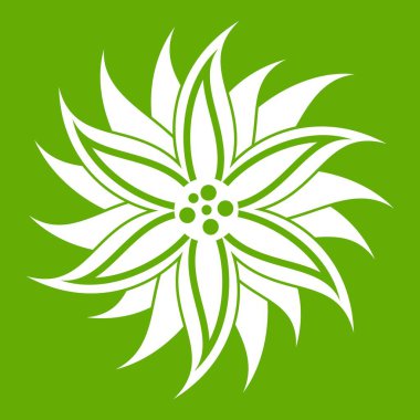 Çiçek simgesi yeşil