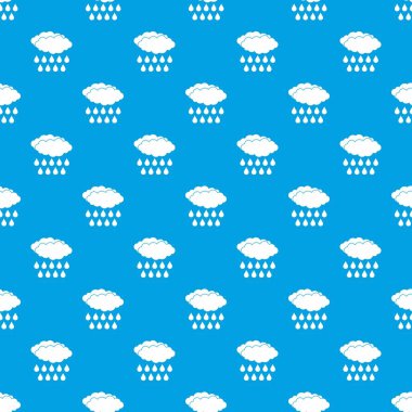 Yağmur desen kesintisiz mavi