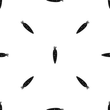 Havuç desen sorunsuz siyah