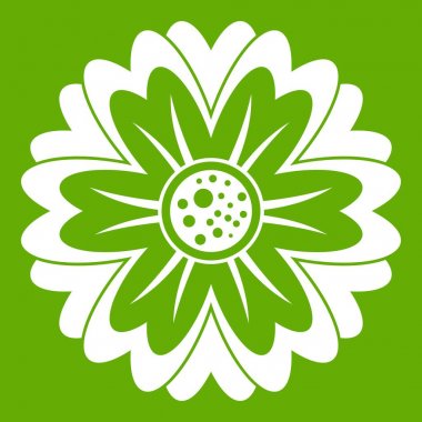 Çiçek simgesi yeşil