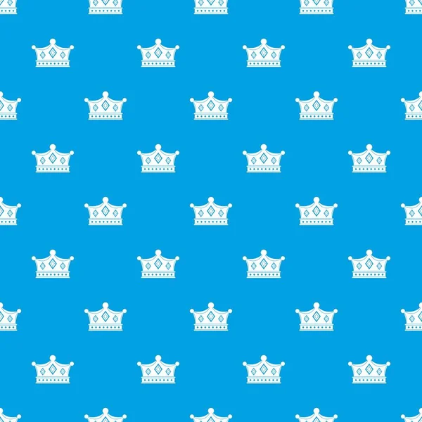 Візерунок принца безшовний синій — стоковий вектор