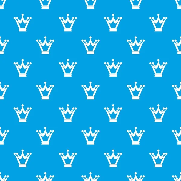 Prenses tacı desen kesintisiz mavi