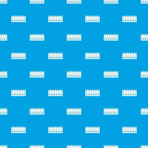 Regal taç desen kesintisiz mavi