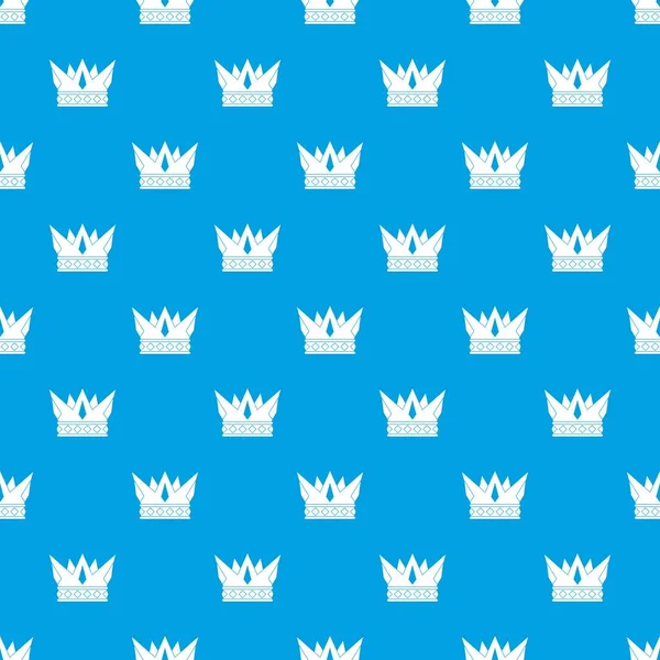 Когрова коронка безшовний синій колір — стоковий вектор