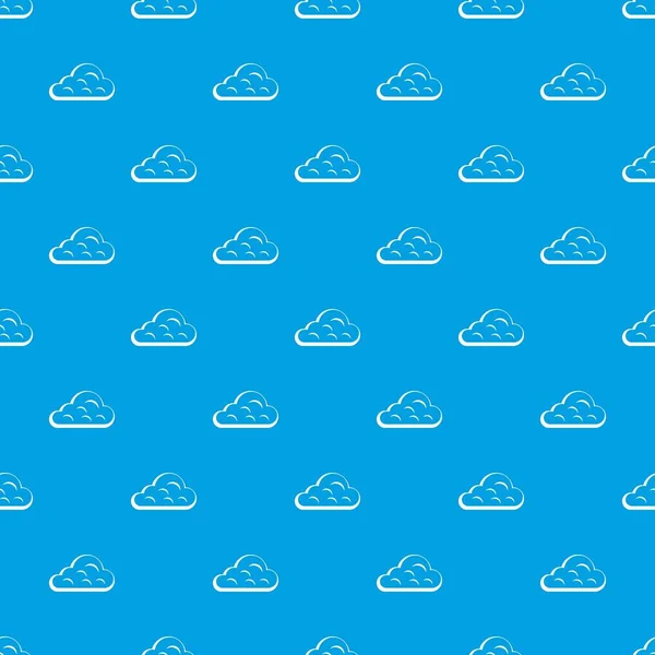 雨の雲パターンのシームレスな青 — ストックベクタ