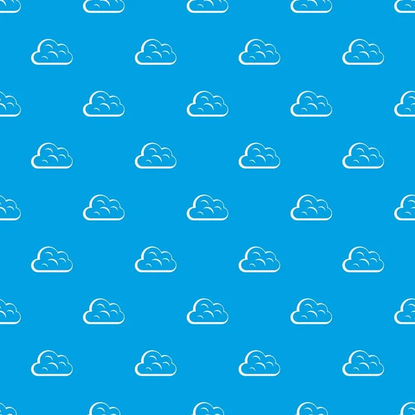 Büyük bulut deseni kesintisiz mavi