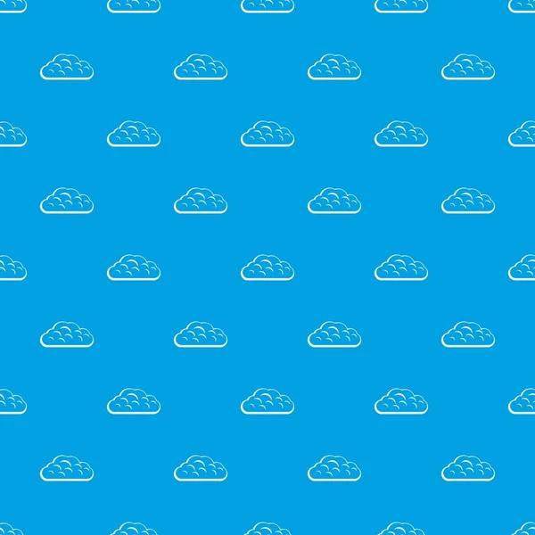 Winter cloud pattern seamless blue — Stock Vector