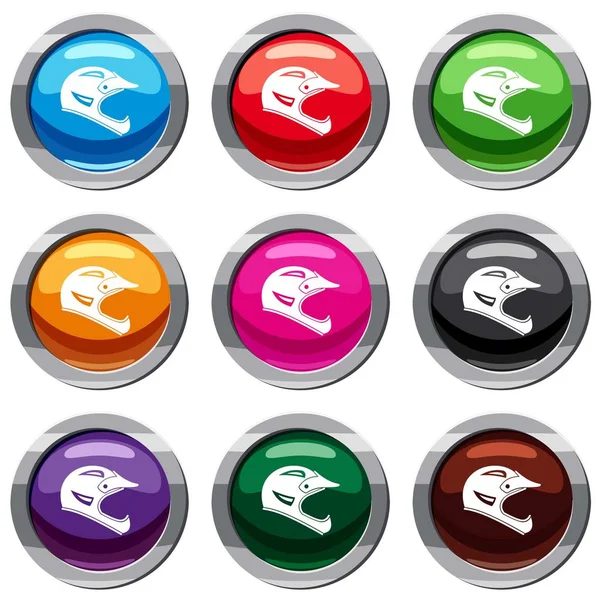 Bisiklet kask 9 koleksiyonu ayarla