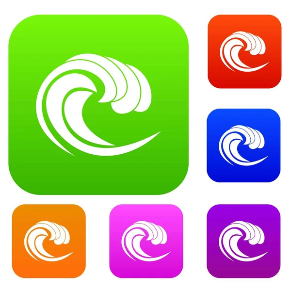 Deniz gelgit dalgası koleksiyonu ayarla