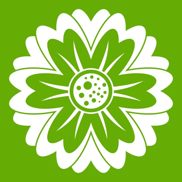 Ikona květ zelený — Stockový vektor