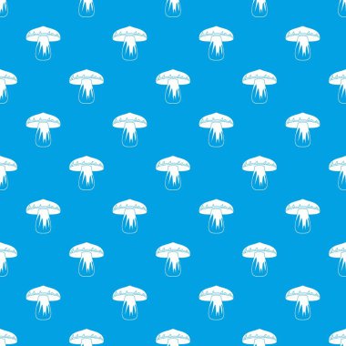 Orman mantar deseni kesintisiz mavi