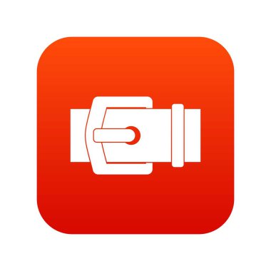 Zarif kemer simgesi dijital kırmızı