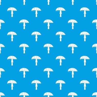 Amanita desen kesintisiz mavi