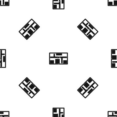 GPS navigasyon desen sorunsuz siyah