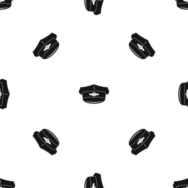 Cap taksi sürücüsü desen sorunsuz siyah