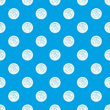 Kesintisiz mavi peppercorns bir plaka üzerinde desen