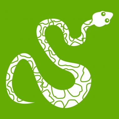 Kara Yılan simgesi yeşil benekli