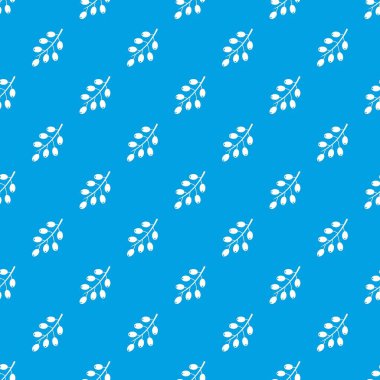 Kızamık şube desen kesintisiz mavi