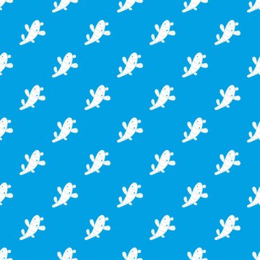 Zencefil desen kesintisiz mavi