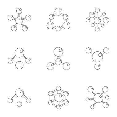Bileşik Icons set, karikatür tarzı